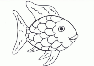 Disegno di pesce da stampare e colorare 238