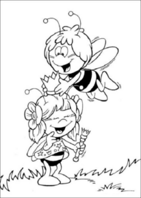 Disegno di Ape Maia da stampare e colorare 8