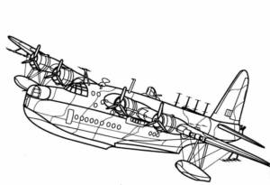 Disegno di aereo militare da stampare e colorare 99