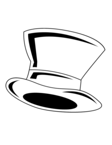 Disegno di cappello da stampare e colorare 5