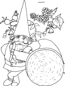 Disegno di gnomo e folletto da stampare e colorare 27