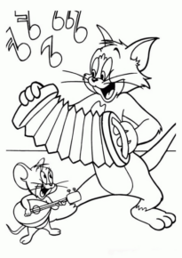 Disegno di Tom e Jerry da stampare e colorare 25