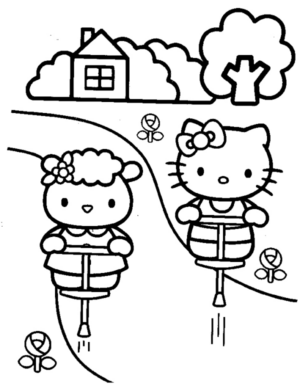 Disegno di Hello Kitty da stampare e colorare 66
