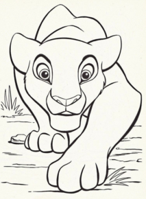 Disegno di Re Leone da stampare e colorare 234