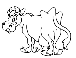 Disegno di mucca da stampare e colorare 72