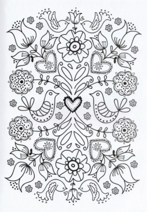 Disegno di mandala da stampare e colorare 1044