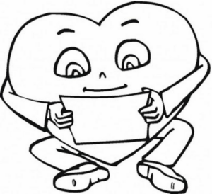 Disegno di San Valentino da stampare e colorare 8