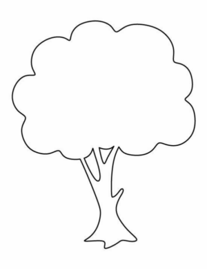 Disegno di albero da stampare e colorare 112