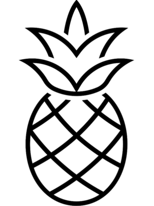 Disegno di ananas da stampare e colorare 5