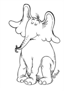Disegno di elefante da stampare e colorare 120
