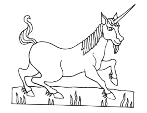 Disegno di unicorno da stampare e colorare 160