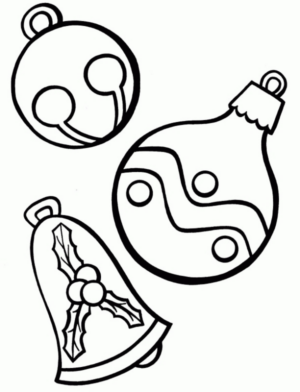 Disegno di palla di Natale da stampare e colorare 36