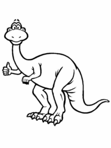 Disegno di Brachiosauro da stampare e colorare 21