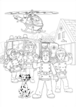 Disegni di Camion Dei Pompieri da colorare