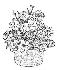 Disegno di fiore da stampare e colorare 102