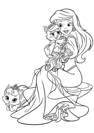 Disegno di Tutte le principesse Disney da stampare e colorare 30