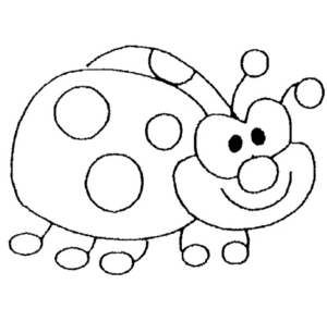 Disegno di coccinella da stampare e colorare 18