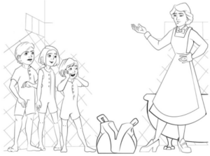 Disegno di Mary Poppins da stampare e colorare 24
