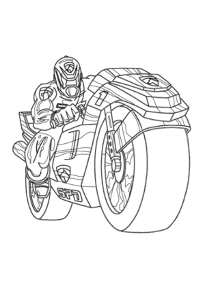 Disegno di Power Rangers da stampare e colorare 7