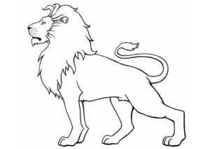 Disegno di Re Leone da stampare e colorare 207