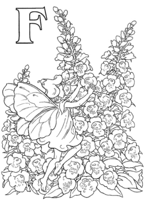 Disegno di fata da stampare e colorare 18
