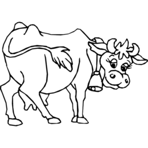 Disegno di mucca da stampare e colorare 61
