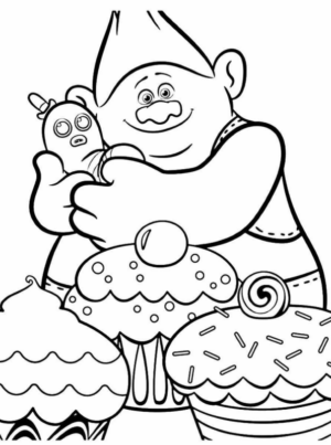 Disegno di dolce da stampare e colorare 68