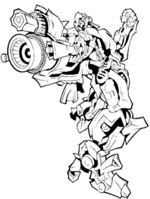 Disegno di Transformers da stampare e colorare 33