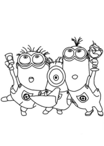 Disegno di Cattivissimo me – Minions da stampare e colorare 48 Disegno di Cattivissimo me – Minions da stampare e colorare 48
