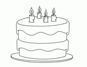 Disegno di compleanno da stampare e colorare 105