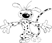 Disegni di Marsupilami da colorare