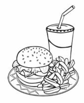 Disegni di Fast Food da colorare