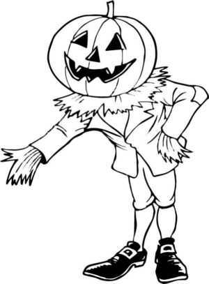 Disegno di zucca di Halloween da stampare e colorare 4 Disegno di zucca di Halloween da stampare e colorare 4