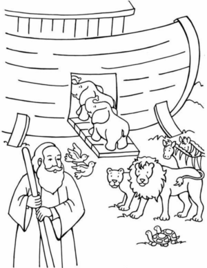 Disegno di Arca di No da stampare e colorare 2