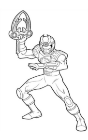 Disegno di Power Rangers da stampare e colorare 5