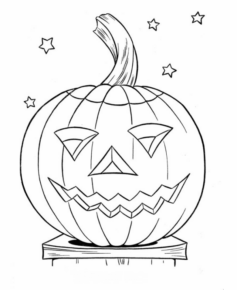 Disegno di zucca di Halloween da stampare e colorare 187 Disegno di zucca di Halloween da stampare e colorare 187