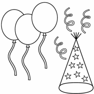 Disegno di palloncino da stampare e colorare 51