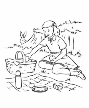 Disegno di campeggio da stampare e colorare 50