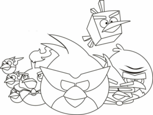 Disegno di Angry birds da stampare e colorare 15