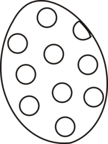 Disegno di uovo di Pasqua da stampare e colorare 160