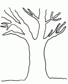 Disegno di albero da stampare e colorare 113