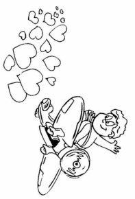 Disegno di San Valentino da stampare e colorare 124