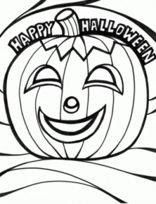 Disegno di zucca di Halloween da stampare e colorare 192 Disegno di zucca di Halloween da stampare e colorare 192