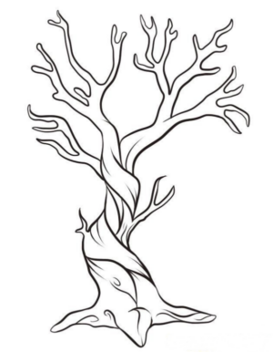 Disegno di albero da stampare e colorare 107
