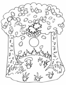 Disegno di fungo da stampare e colorare