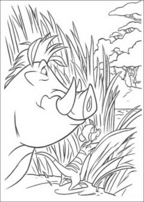 Disegno di Re Leone da stampare e colorare 126