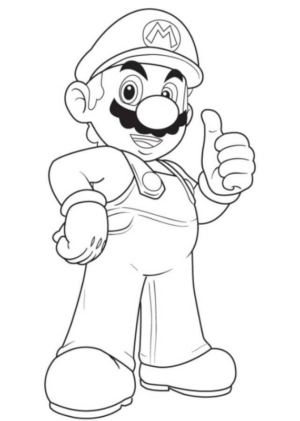Disegno di Super Mario da stampare e colorare 132