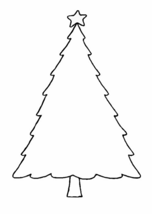 Disegno di albero di Natale da stampare e colorare 226 Disegno di albero di Natale da stampare e colorare 226