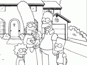 Disegno di I Simpson da stampare e colorare 37