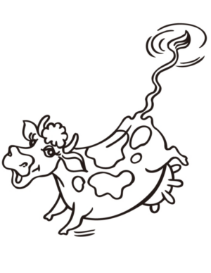 Disegno di mucca da stampare e colorare 46